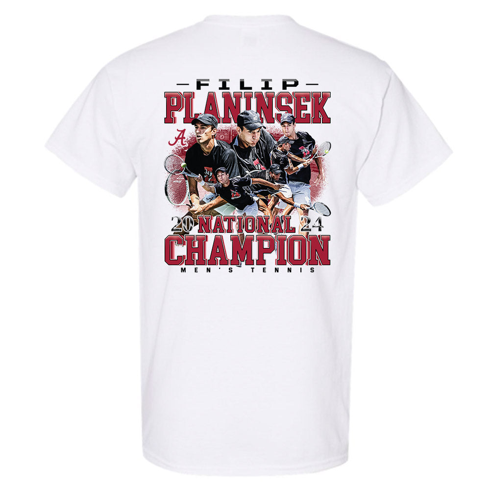 Alabama - NCAA Men's Tennis : Filip Planinsek - Player Collage T-Shirt