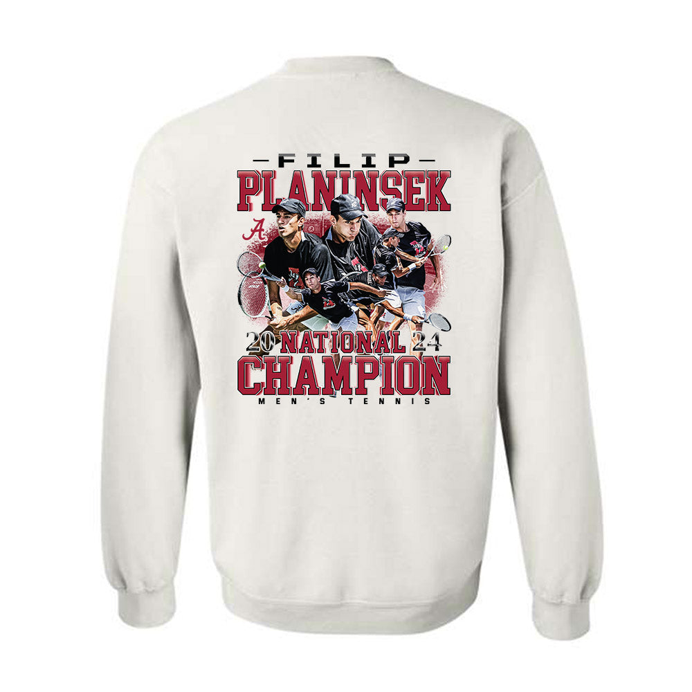 Alabama - NCAA Men's Tennis : Filip Planinsek - Player Collage Crewneck Sweatshirt