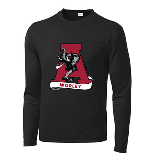 Alabama - Football Alumni : Butch Worley - Activewear Long Sleeve T-Shirt