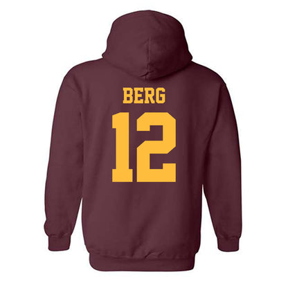 UMN Duluth - NCAA Football : Jackson Berg - Classic Shersey Hooded Sweatshirt-1