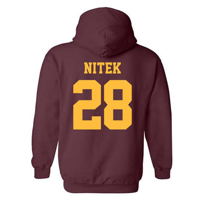 UMN Duluth - NCAA Football : Trent Nitek - Classic Shersey Hooded Sweatshirt-1
