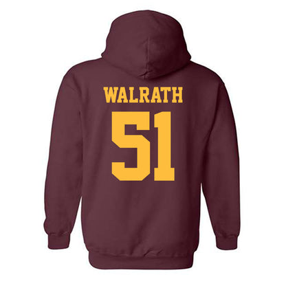 UMN Duluth - NCAA Football : Jayce Walrath - Classic Shersey Hooded Sweatshirt-1