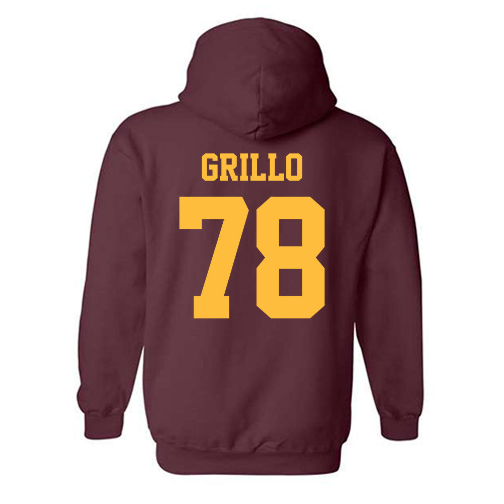 UMN Duluth - NCAA Football : Joey Grillo - Classic Shersey Hooded Sweatshirt-1