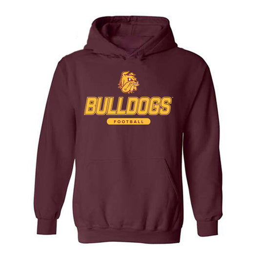 UMN Duluth - NCAA Football : Jackson Berg - Classic Shersey Hooded Sweatshirt-0