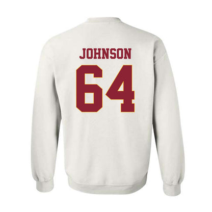 UMN Duluth - NCAA Football : Zach Johnson - Classic Shersey Crewneck Sweatshirt-1
