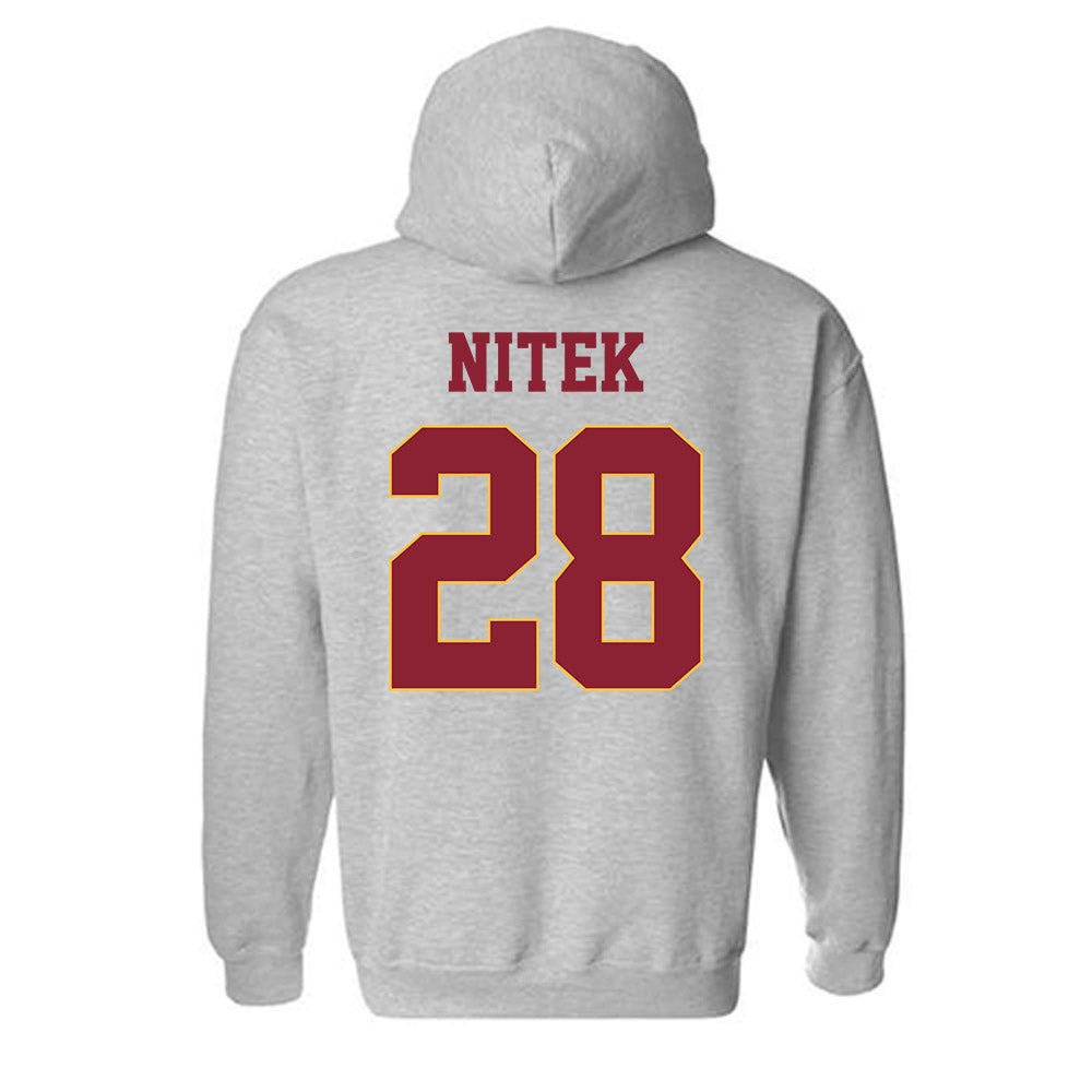 UMN Duluth - NCAA Football : Trent Nitek - Classic Shersey Hooded Sweatshirt-1