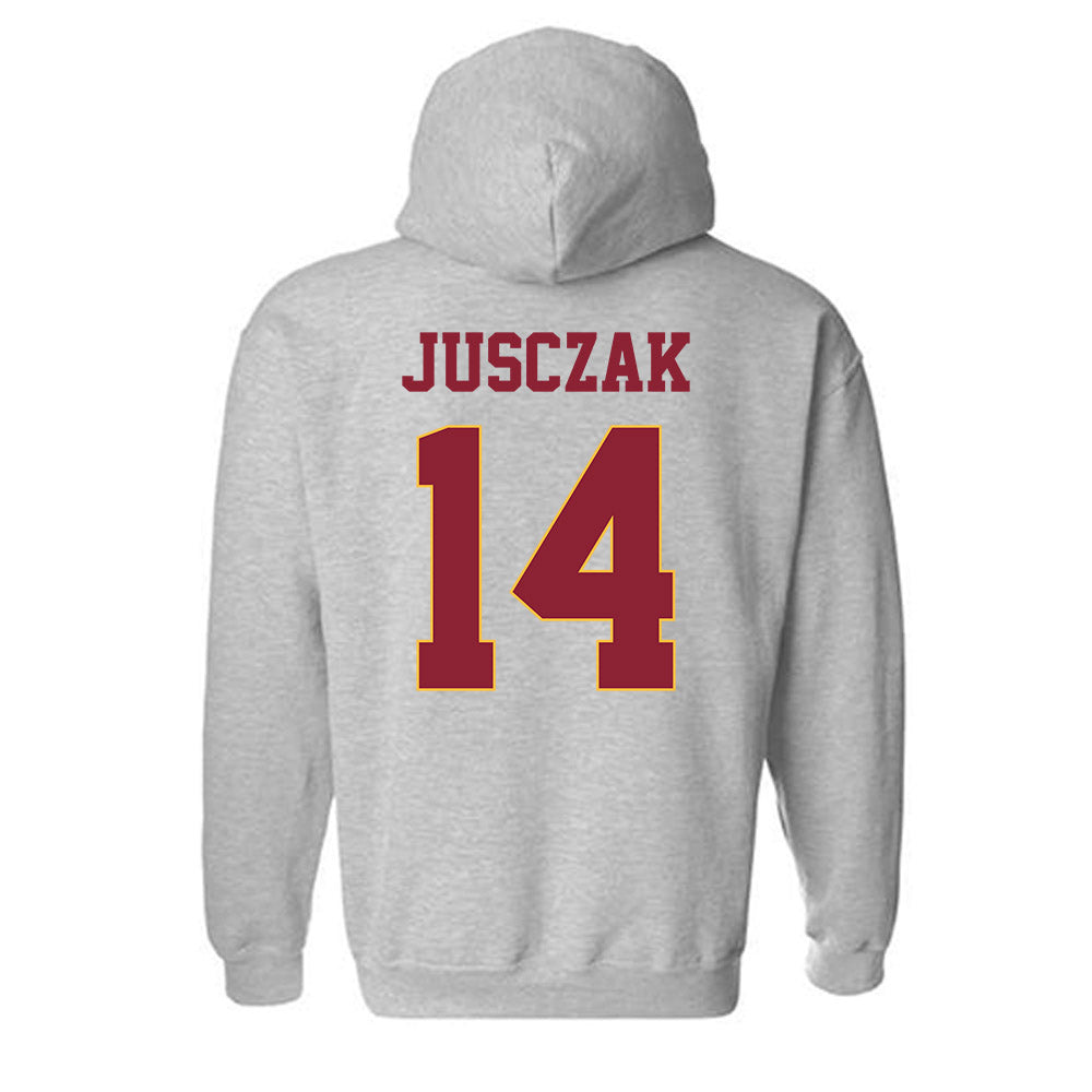 UMN Duluth - NCAA Women's Basketball : Karly Jusczak - Classic Shersey Hooded Sweatshirt-1