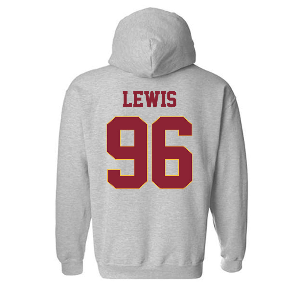 UMN Duluth - NCAA Football : Spencer Lewis - Classic Shersey Hooded Sweatshirt-1