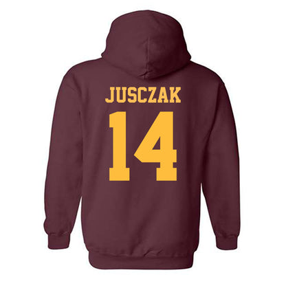 UMN Duluth - NCAA Women's Basketball : Karly Jusczak - Classic Shersey Hooded Sweatshirt-1
