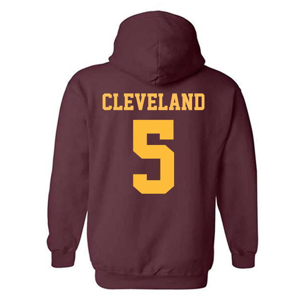 UMN Duluth - NCAA Men's Ice Hockey : Brady Cleveland - Classic Shersey Hooded Sweatshirt-1