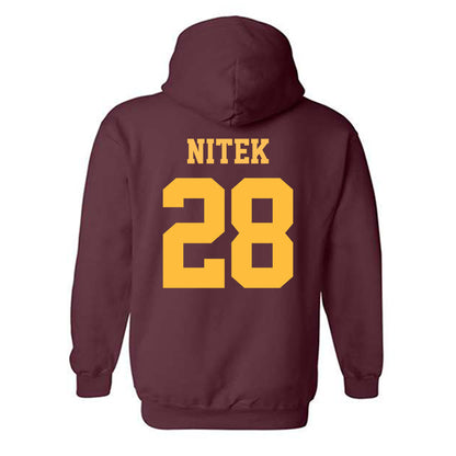 UMN Duluth - NCAA Football : Trent Nitek - Classic Shersey Hooded Sweatshirt-1