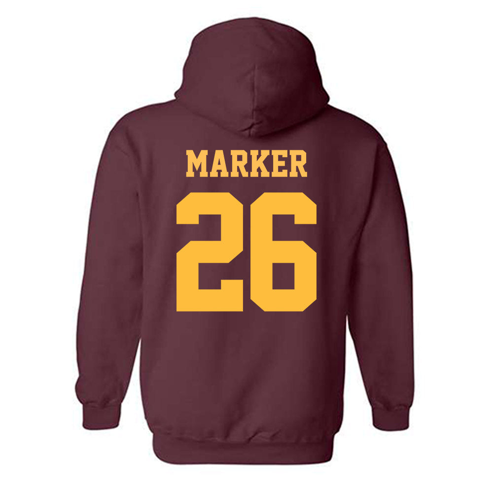 UMN Duluth - NCAA Baseball : Soren Marker - Classic Shersey Hooded Sweatshirt-1