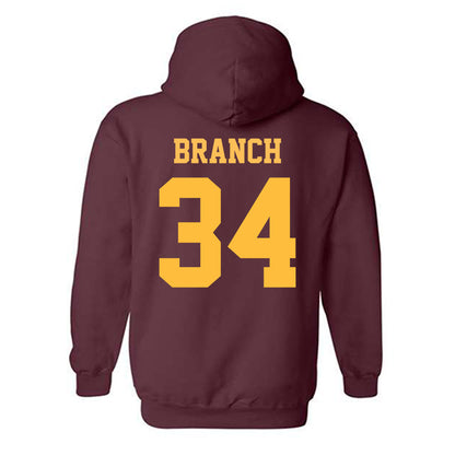 UMN Duluth - NCAA Football : Nate Branch - Classic Shersey Hooded Sweatshirt-1