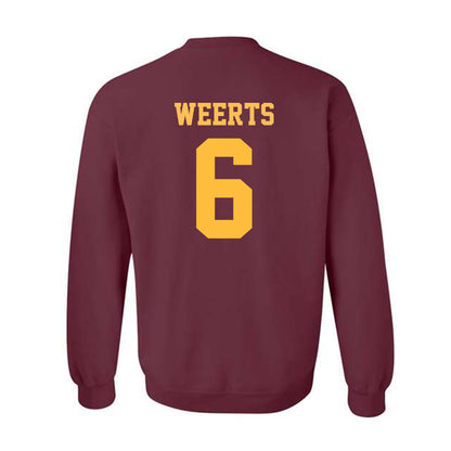 UMN Duluth - NCAA Football : Matthew Weerts - Classic Shersey Crewneck Sweatshirt-1