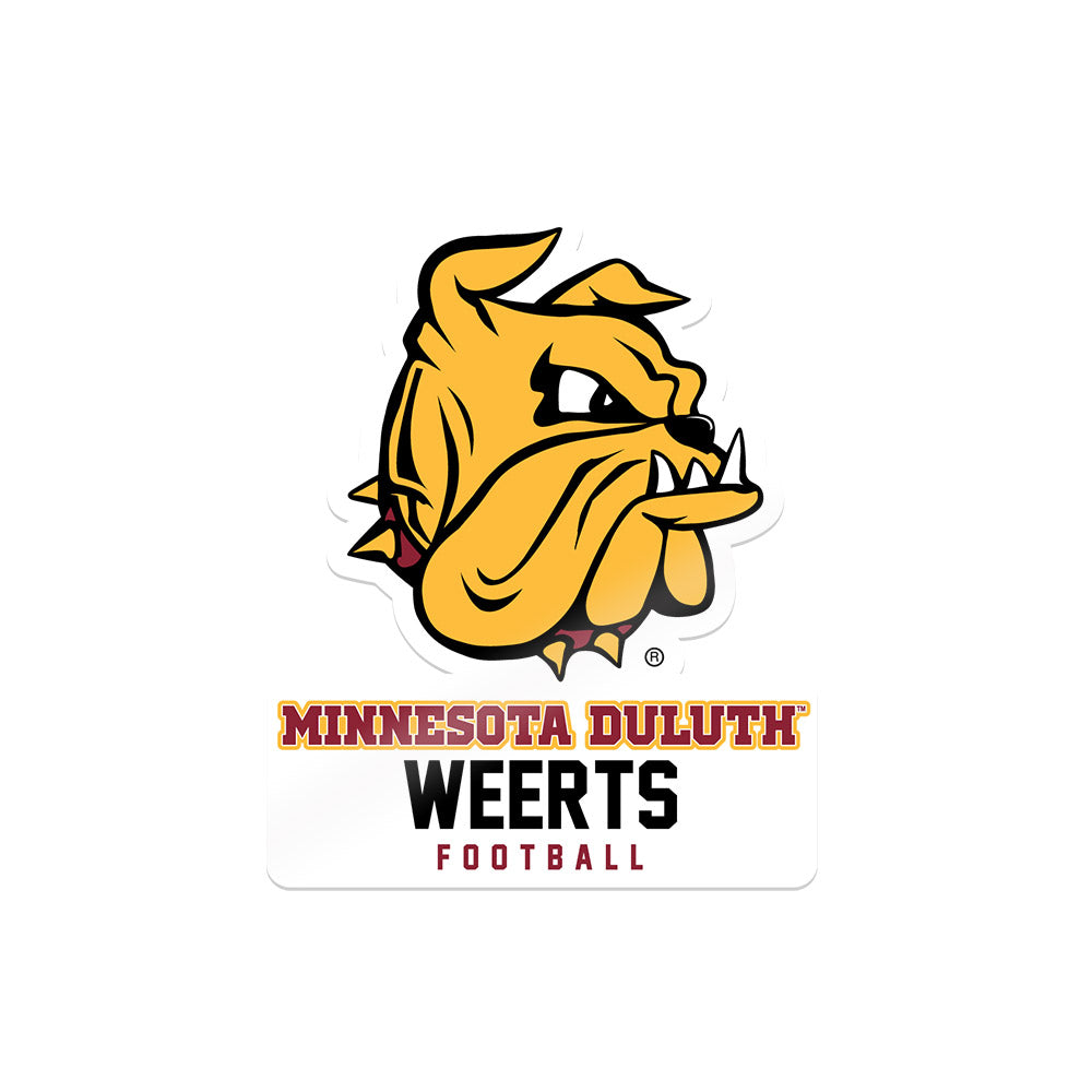 UMN Duluth - NCAA Football : Matthew Weerts - Sticker-0