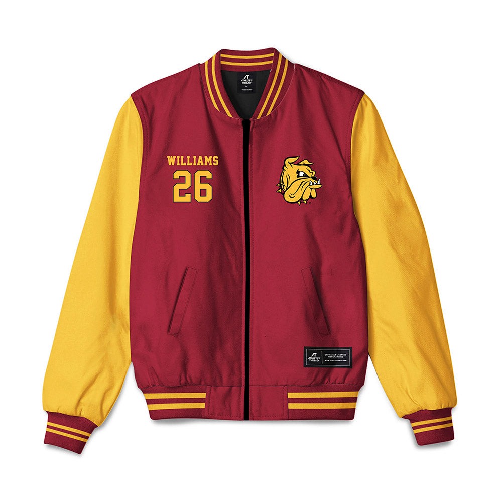 UMN Duluth - NCAA Softball : Allyssa Williams - Bomber Jacket-0