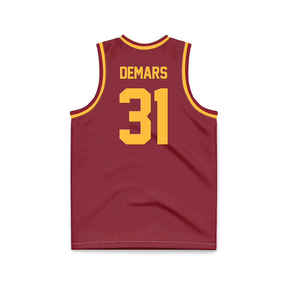 UMN Duluth - NCAA Men's Basketball : Billy DeMars - Maroon Basketball Jersey-1