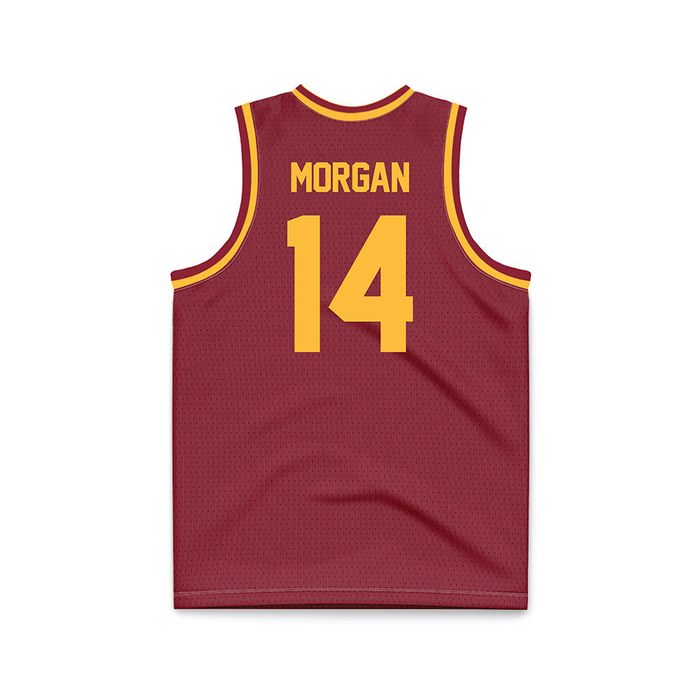 UMN Duluth - NCAA Men's Basketball : Jaden Morgan - Maroon Basketball Jersey-1