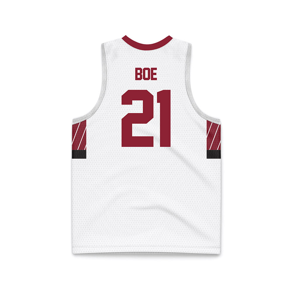 UMN Duluth - NCAA Women's Basketball : Elayna Boe - White Basketball Jersey-1