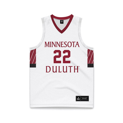 UMN Duluth - NCAA Women's Basketball : Keagan McVicker - White Basketball Jersey-0