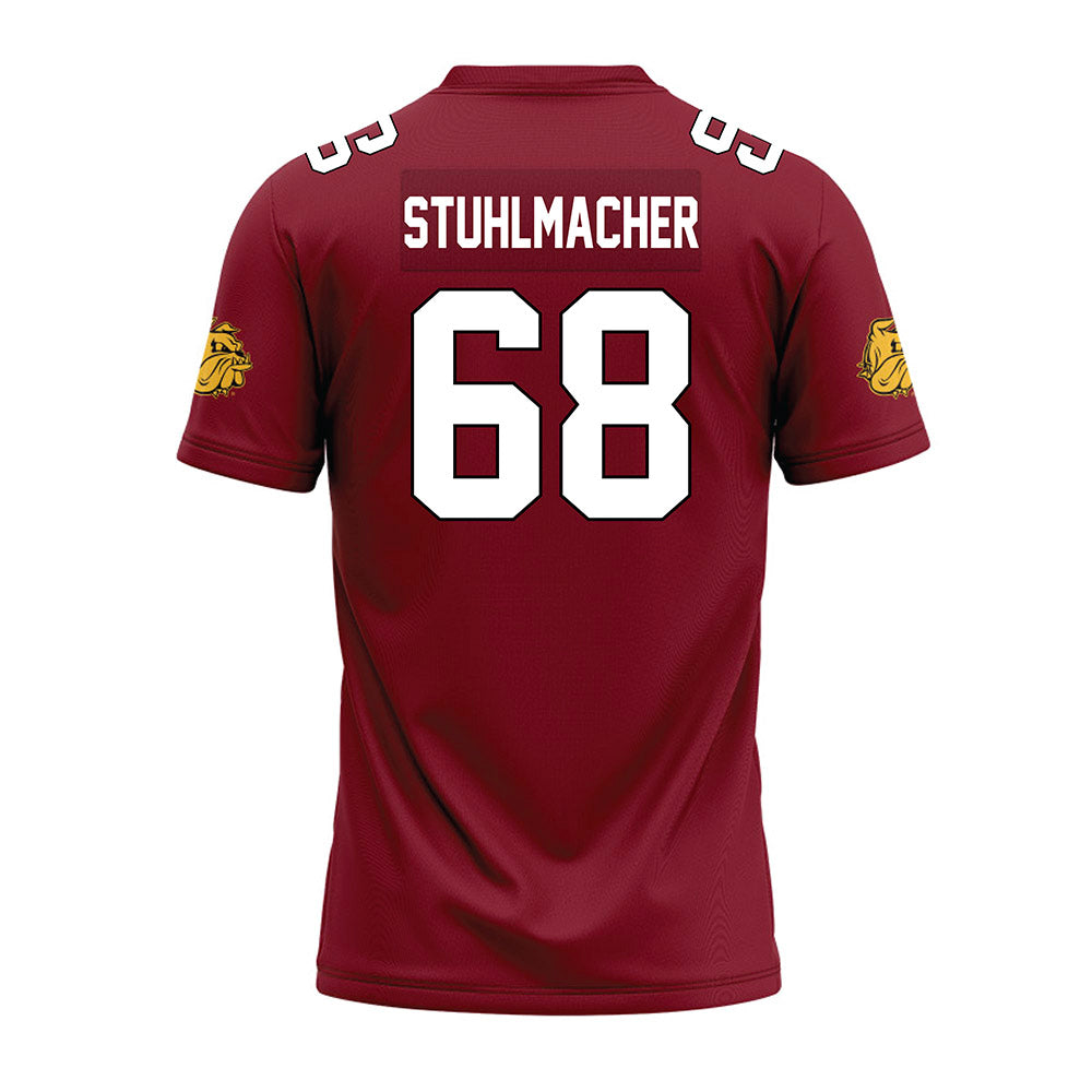 UMN Duluth - NCAA Football : Max Stuhlmacher - Maroon Premium Football Jersey-1