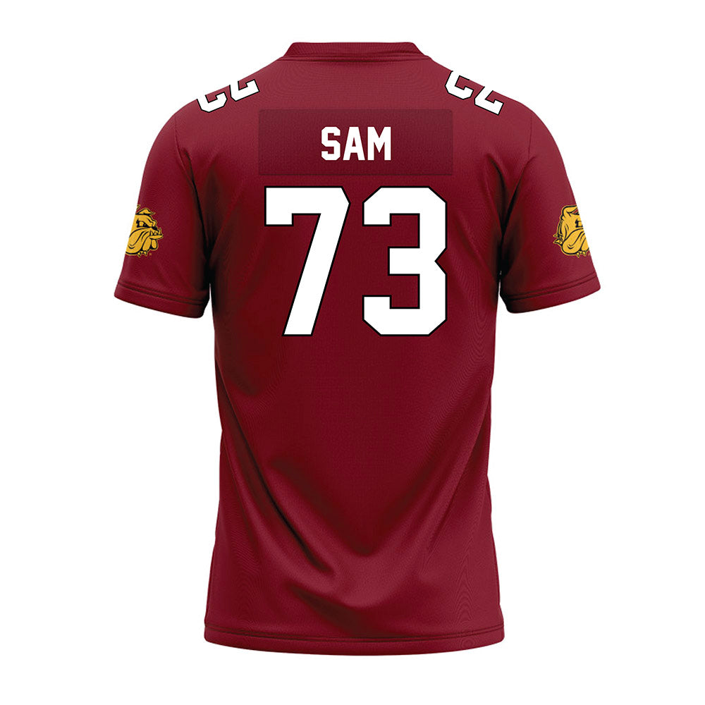 UMN Duluth - NCAA Football : Ethan Sam - Maroon Premium Football Jersey-1