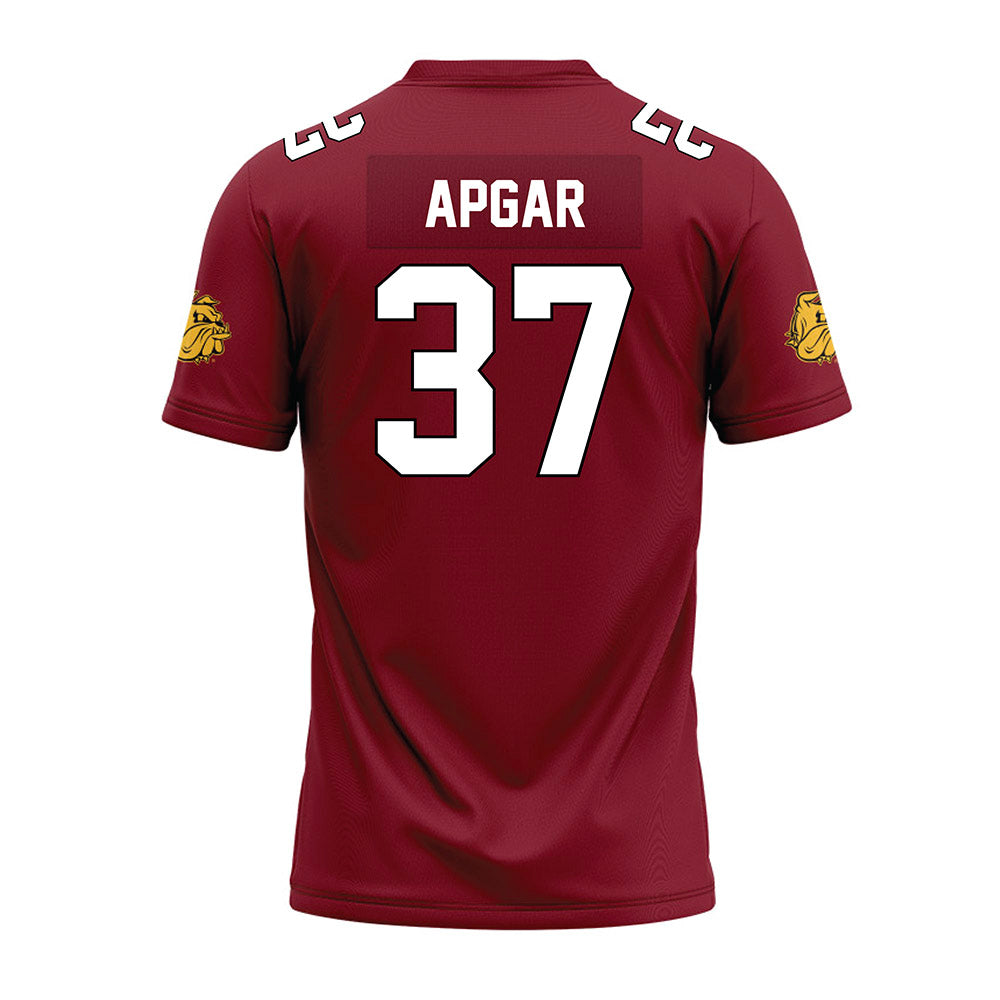 UMN Duluth - NCAA Football : Jadon Apgar - Maroon Premium Football Jersey-1