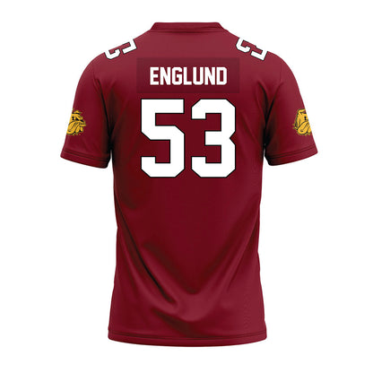UMN Duluth - NCAA Football : Oliver Englund - Maroon Premium Football Jersey-1
