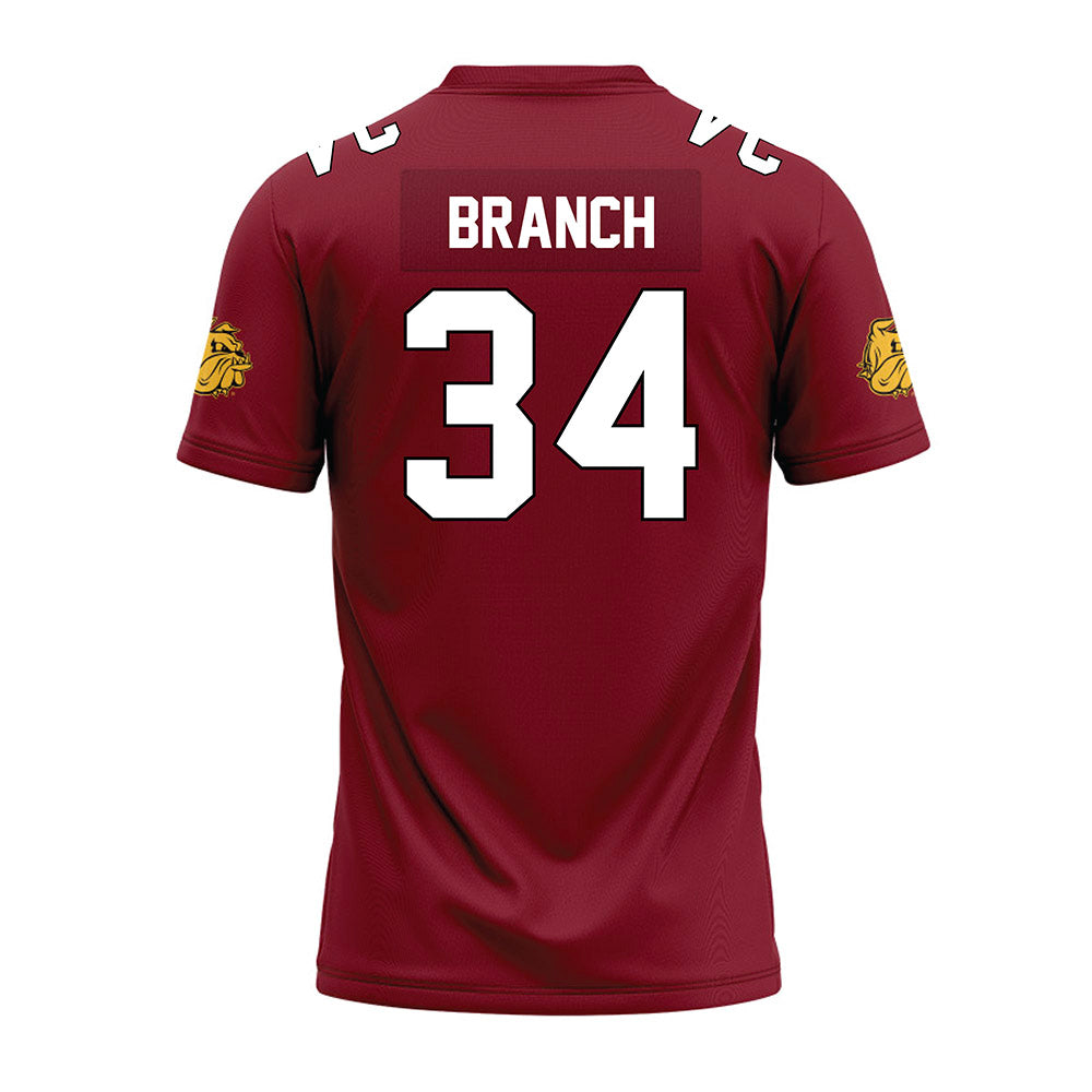 UMN Duluth - NCAA Football : Nate Branch - Maroon Premium Football Jersey-1