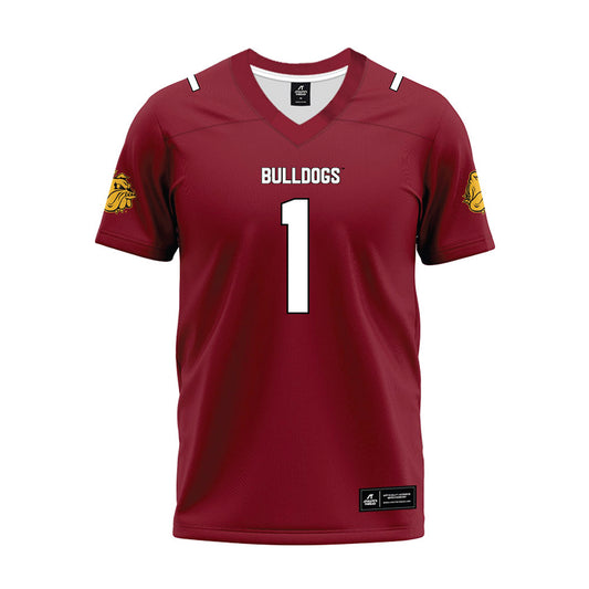 UMN Duluth - NCAA Football : Tyrone Mccoy - Maroon Premium Football Jersey-0