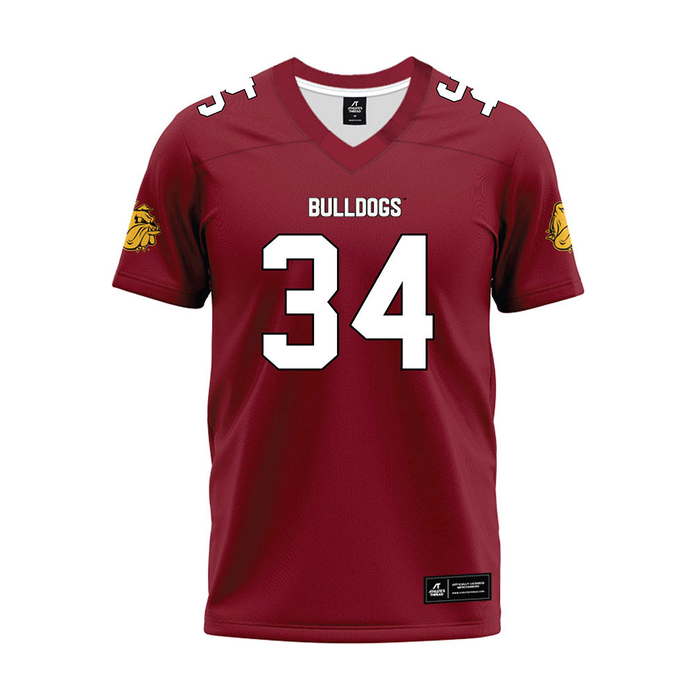 UMN Duluth - NCAA Football : Nate Branch - Maroon Premium Football Jersey-0