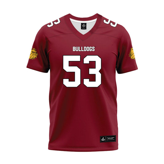 UMN Duluth - NCAA Football : Oliver Englund - Maroon Premium Football Jersey-0