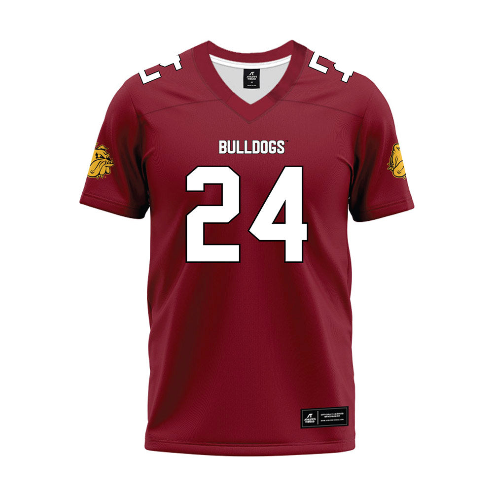 UMN Duluth - NCAA Football : Isaiah Wright - Maroon Premium Football Jersey-0