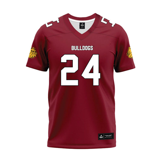 UMN Duluth - NCAA Football : Isaiah Wright - Maroon Premium Football Jersey-0