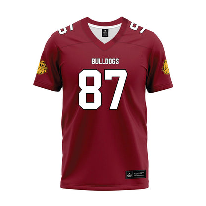 UMN Duluth - NCAA Football : Trace Bowman - Maroon Premium Football Jersey-0
