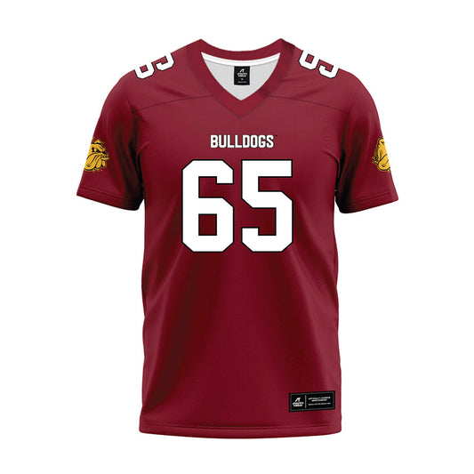 UMN Duluth - NCAA Football : David Lundstrom - Maroon Premium Football Jersey-0