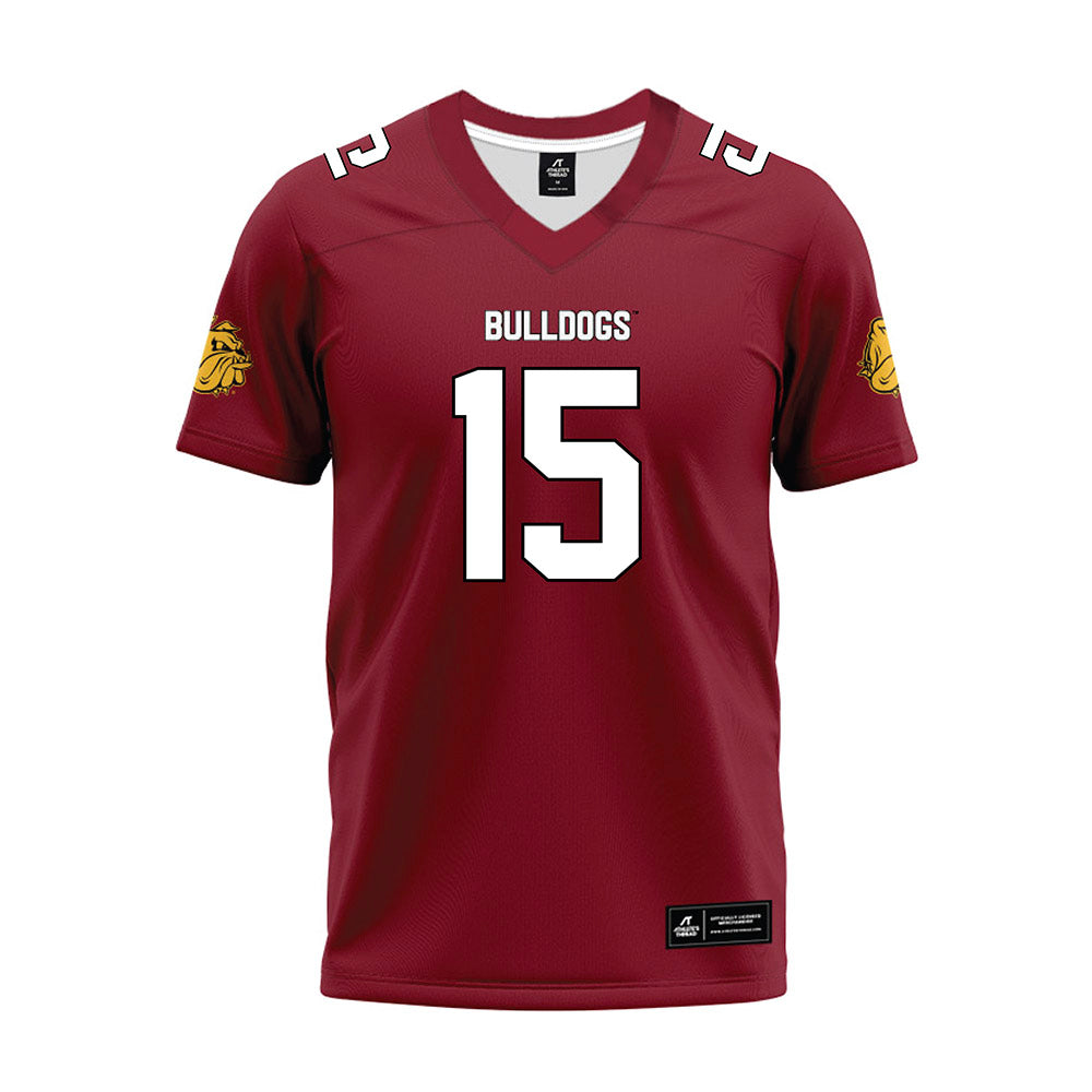 UMN Duluth - NCAA Football : Alex Sylvester - Maroon Premium Football Jersey-0