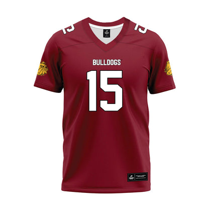 UMN Duluth - NCAA Football : Alex Sylvester - Maroon Premium Football Jersey-0