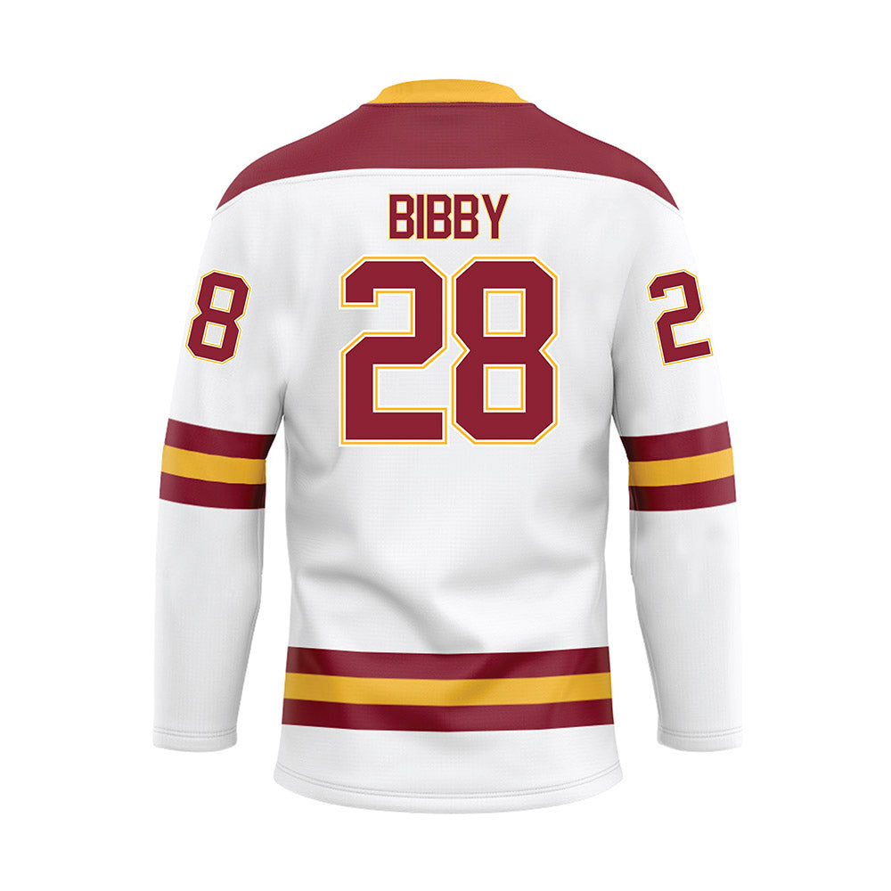 UMN Duluth - NCAA Men's Ice Hockey : Luke Bibby - White Hockey Jersey-1