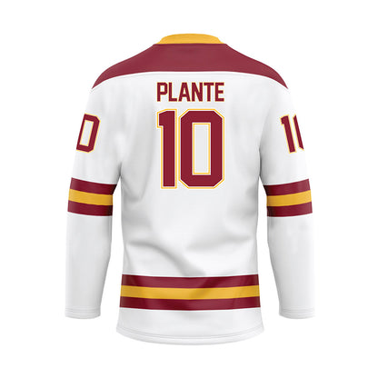 UMN Duluth - NCAA Men's Ice Hockey : Max Plante - White Hockey Jersey-1