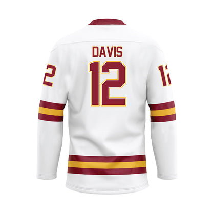 UMN Duluth - NCAA Women's Ice Hockey : Kamdyn Davis - White Hockey Jersey-1