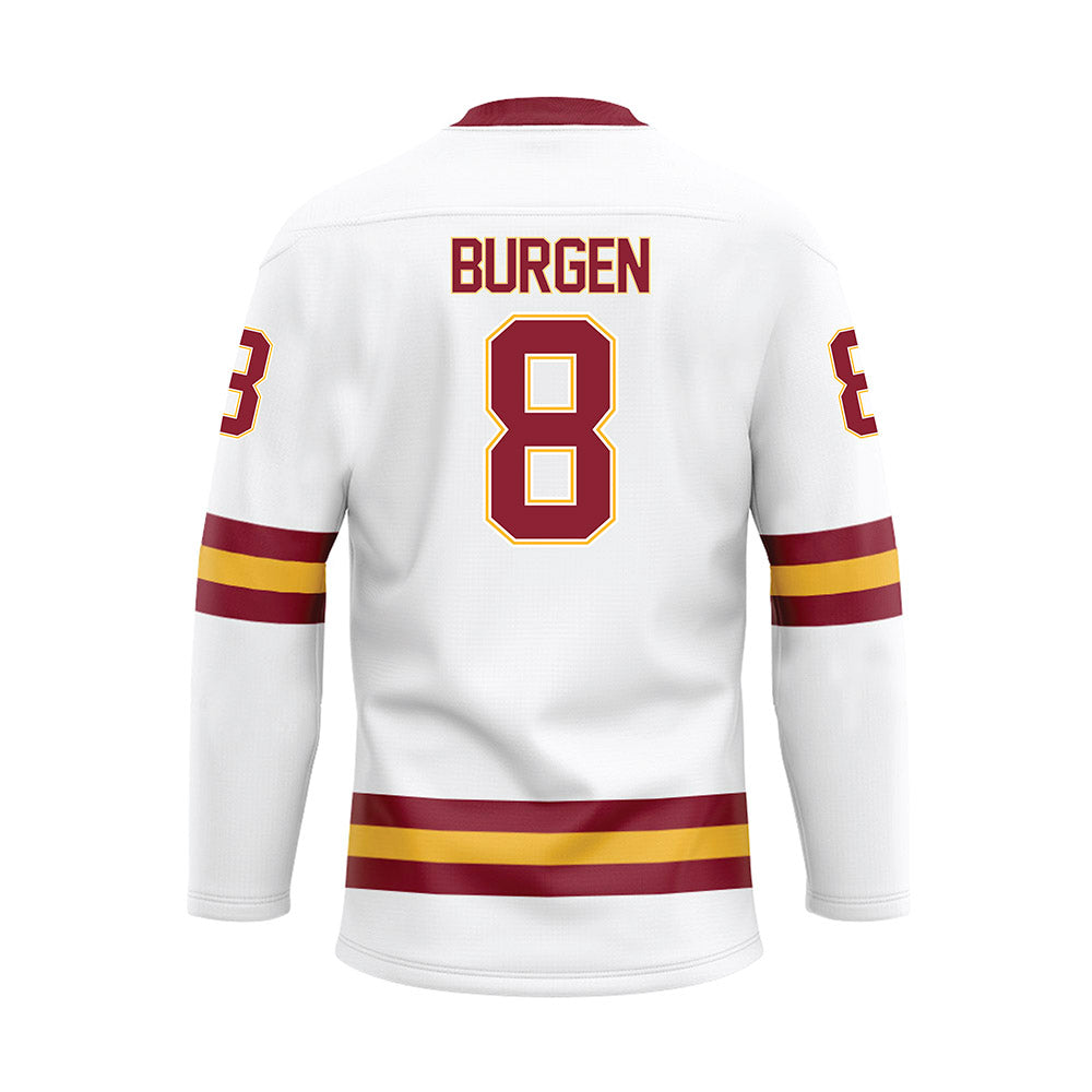 UMN Duluth - NCAA Women's Ice Hockey : Danielle Burgen - White Hockey Jersey-1