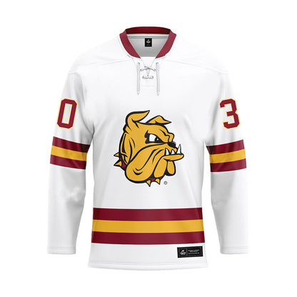 UMN Duluth - NCAA Women's Ice Hockey : Sophia Villanueva - White Hockey Jersey-0