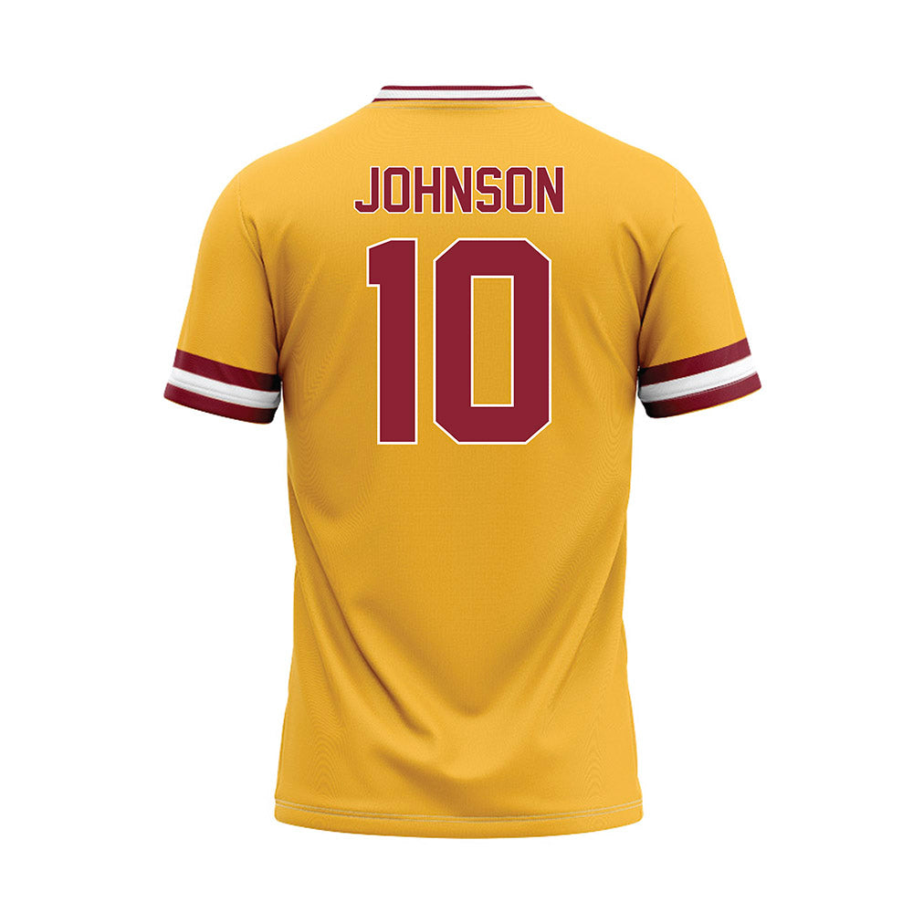 UMN Duluth - NCAA Softball : Paige Johnson - Gold Baseball Jersey-1