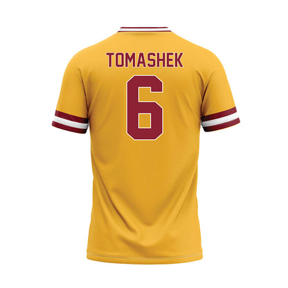 UMN Duluth - NCAA Softball : Marissa Tomashek - Gold Baseball Jersey-1