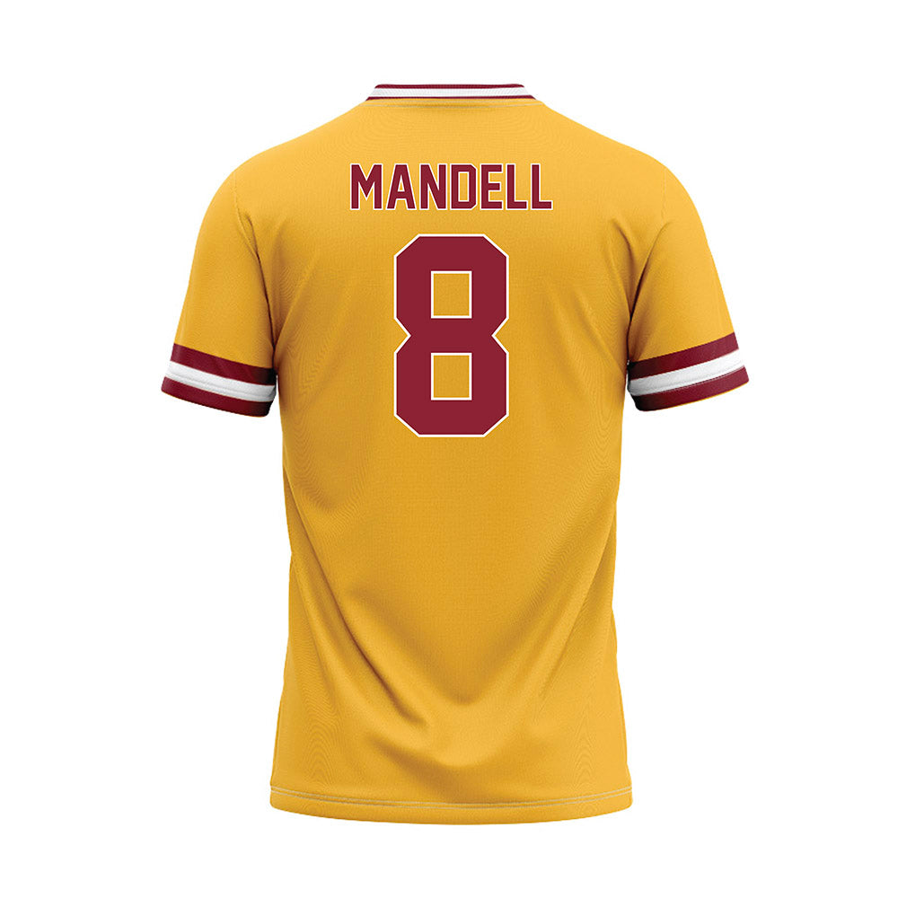 UMN Duluth - NCAA Softball : Ashley Mandell - Gold Baseball Jersey-1