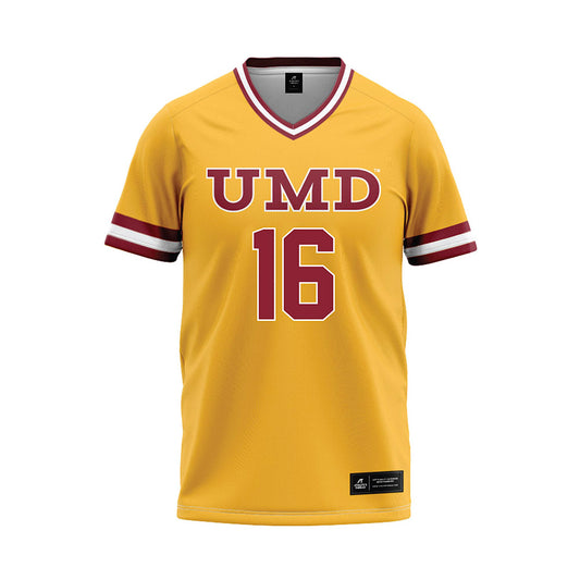 UMN Duluth - NCAA Softball : Kaylin Yenter - Gold Baseball Jersey-0