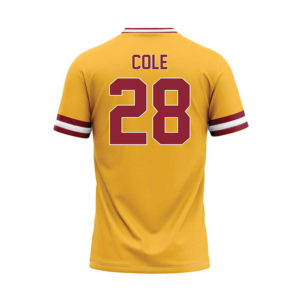UMN Duluth - NCAA Baseball : Ethan Cole - Gold Baseball Jersey-1