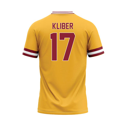 UMN Duluth - NCAA Baseball : Sam Kliber - Gold Baseball Jersey-1