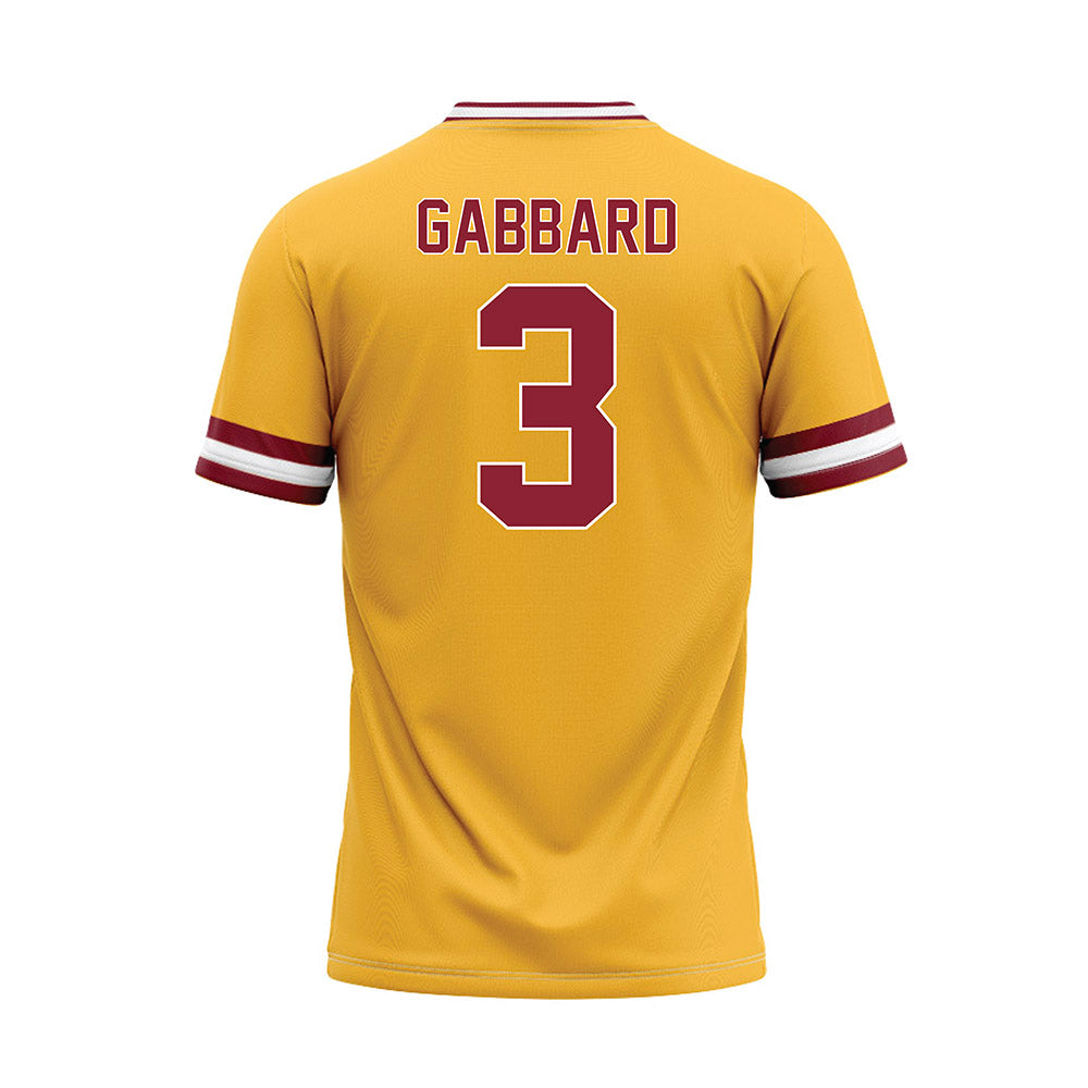 UMN Duluth - NCAA Baseball : Michael Gabbard - Gold Baseball Jersey-1